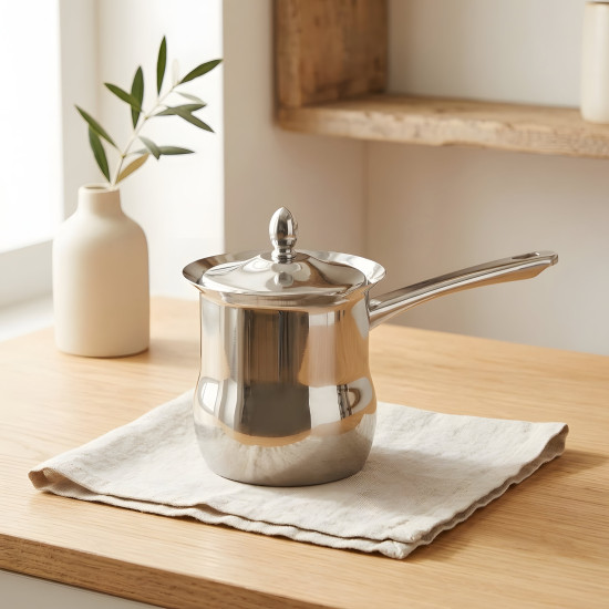 Stainless Steel Coffee Pot with Lid